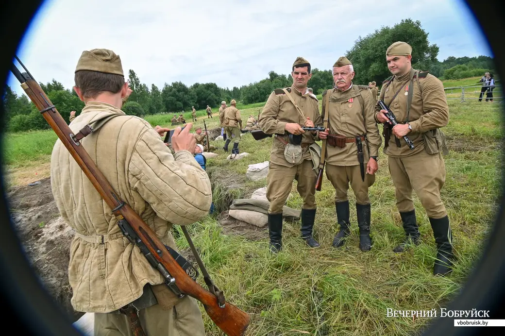 27.06.2021. Бобруйский район. Слет военно-исторических клубов «Бобруйский котел» и реконструкция захвата и удержания переправы и плацдарма на западном берегу Березины