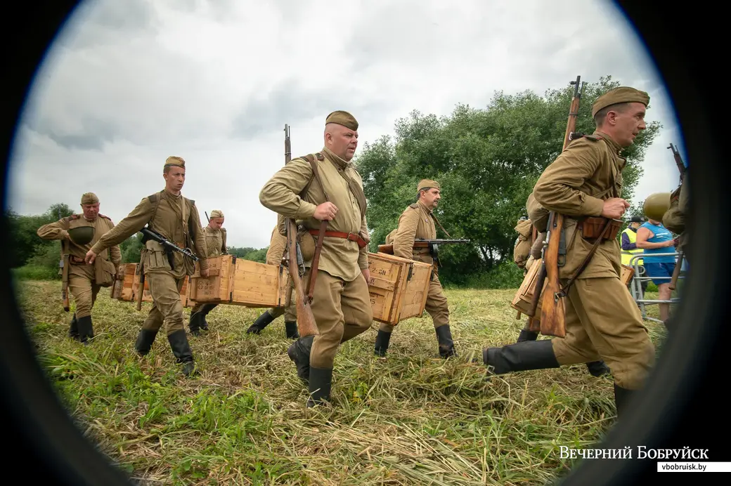 27.06.2021. Бобруйский район. Слет военно-исторических клубов «Бобруйский котел» и реконструкция захвата и удержания переправы и плацдарма на западном берегу Березины