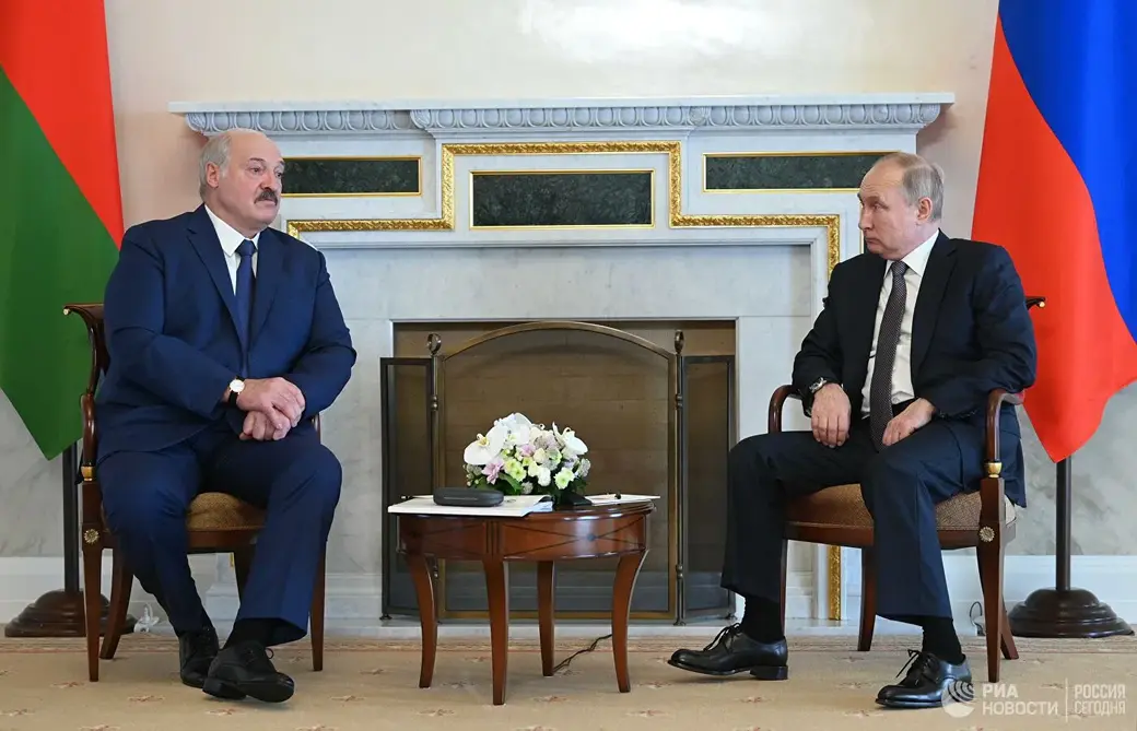 13 июля 2021 года. Встреча Александра Лукашенко и Владимира Путина в Санкт-Петербурге.