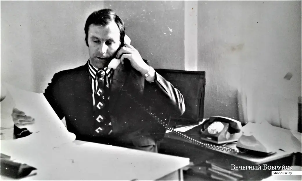 Декан транспортного факультета В.Жариков, 1976 год.