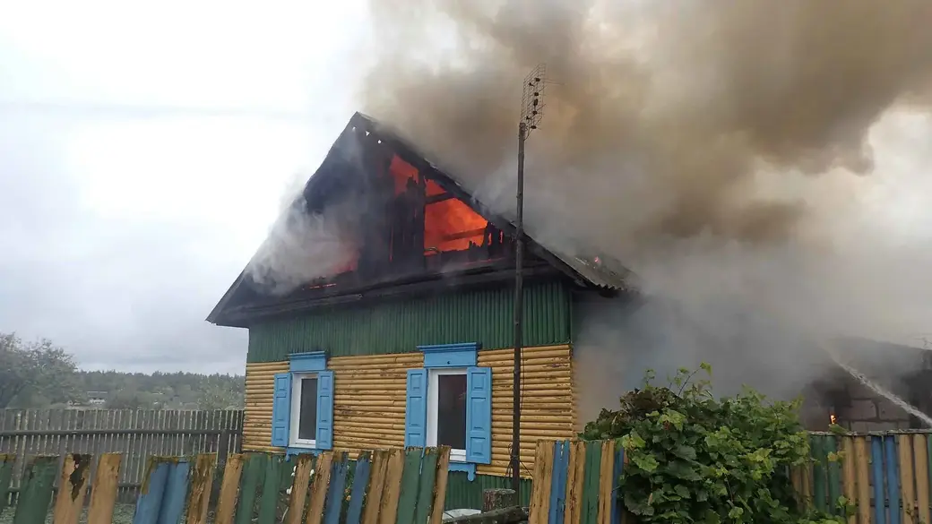 23.09.21. Пожар в деревне Бояры Сычковского сельского Совета Бобруйского района.
