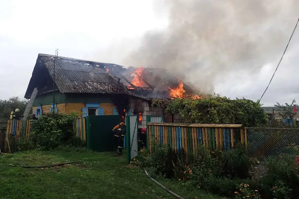 23.09.21. Пожар в деревне Бояры Сычковского сельского Совета Бобруйского района.