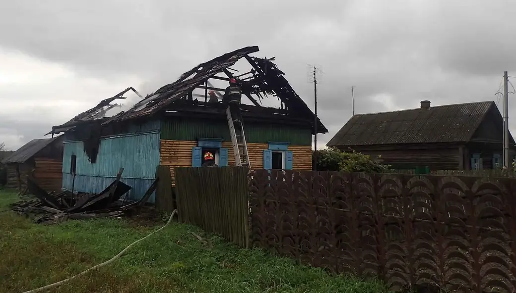 23.09.21. Пожар в деревне Бояры Сычковского сельского Совета Бобруйского района.