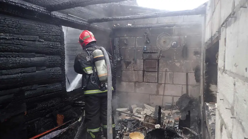 23.09.21. Пожар в деревне Бояры Сычковского сельского Совета Бобруйского района.
