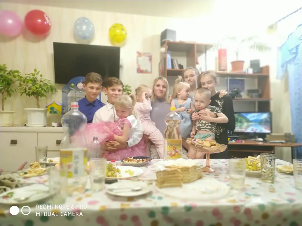 Марина Шацких с детьми