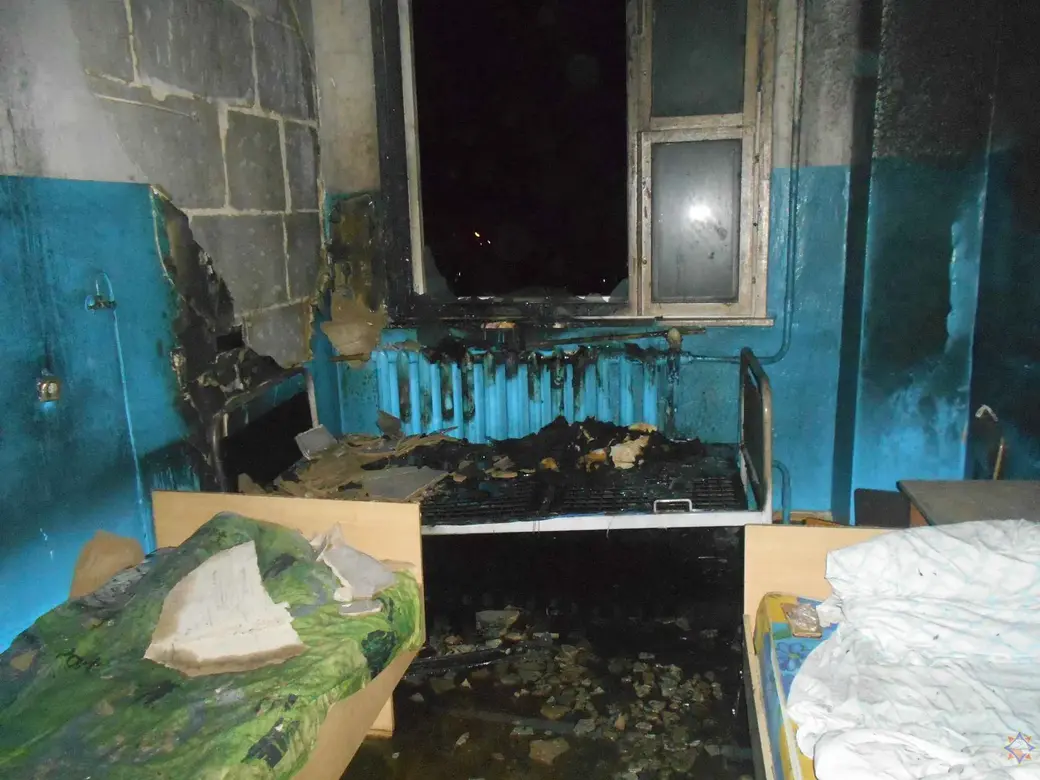 Пожар в больнице СМП