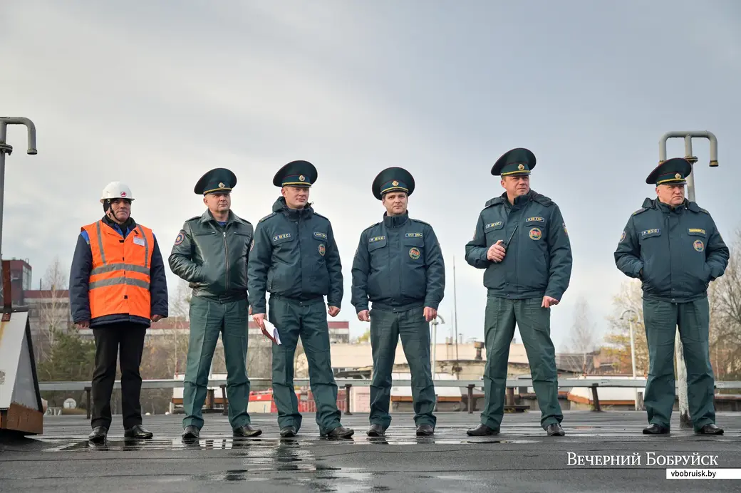 04.11.2021. Бобруйск. Учения подразделений Бобруйского горрайотдела по ЧС на объектах ОАО «Белшина»