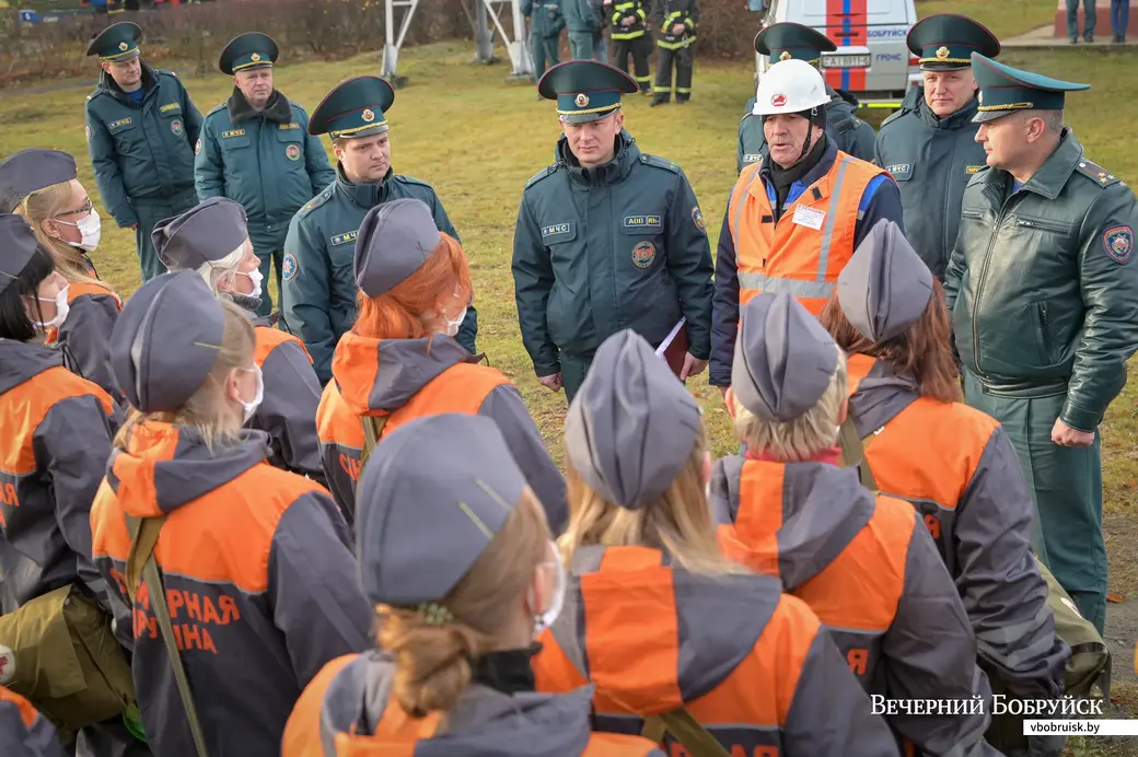 04.11.2021. Бобруйск. Учения подразделений Бобруйского горрайотдела по ЧС на объектах ОАО «Белшина»