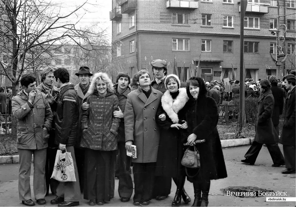 Могилев, проспект Мира. 7 ноября 1977 года.