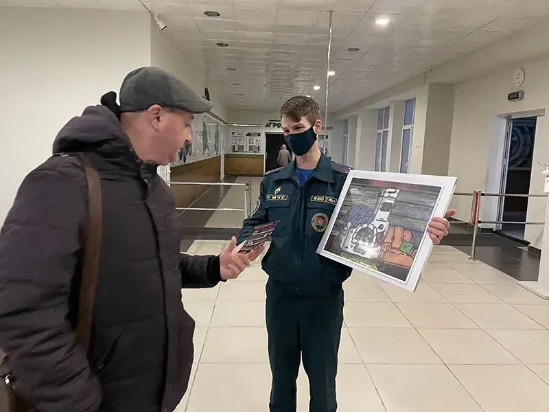 Акция «Не прожигай свою жизнь» в ОАО «УКХ «Бобруйскагромаш».