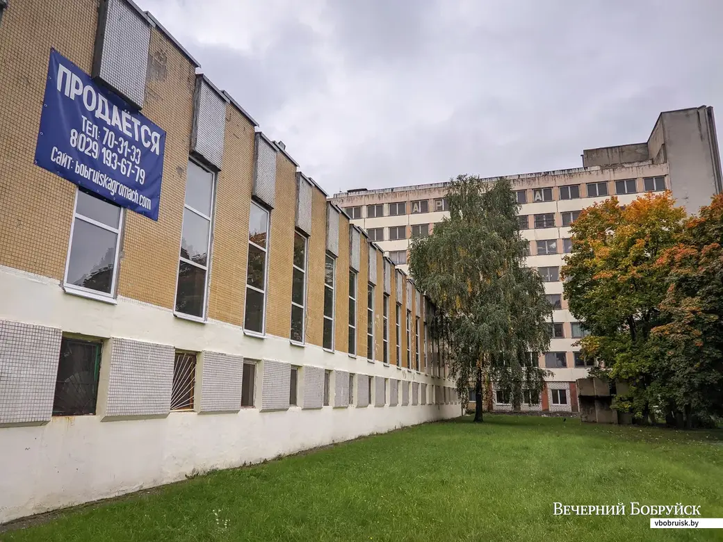 29.09.2021. Бобруйск. Бывший Бобруйский филиал института управления и предпринимательства закрыт с 2009 года. Помещение сдается в аренду