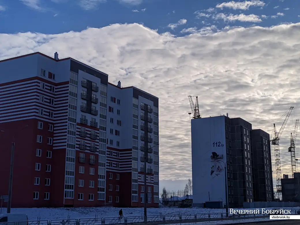 Бобруйск. Новые дома на новом участке пр. Строителей.