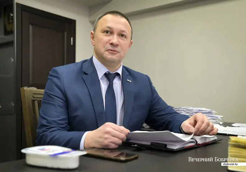 19.01.2022. Бобруйск. Директор филиала «Бобруйский» ОАО «Бабушкина крынка» Сергей Козлов