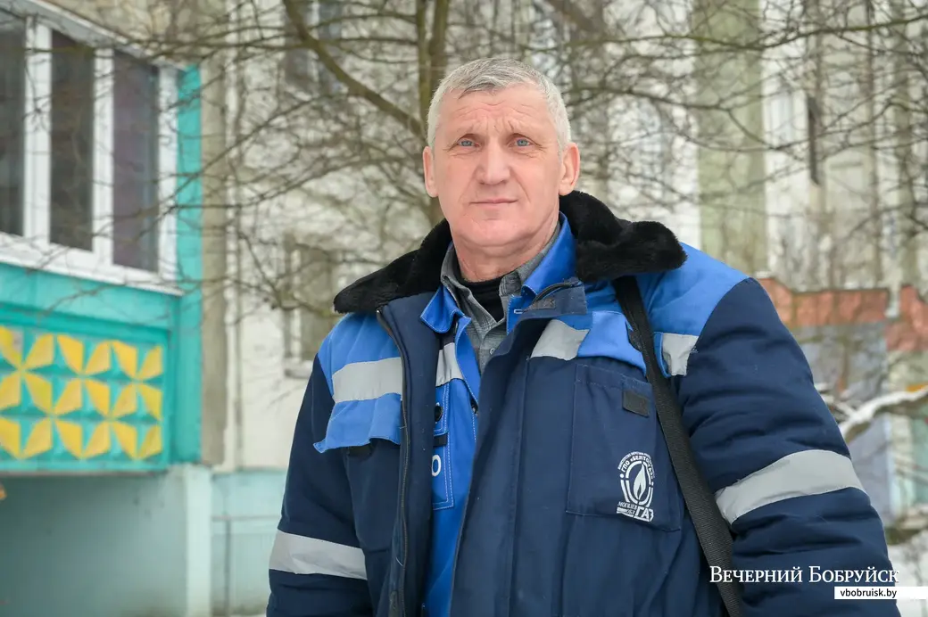 02.02.2022. Бобруйск. Слесарь ПУ «Бобруйскгаз» Александр Клименков.
