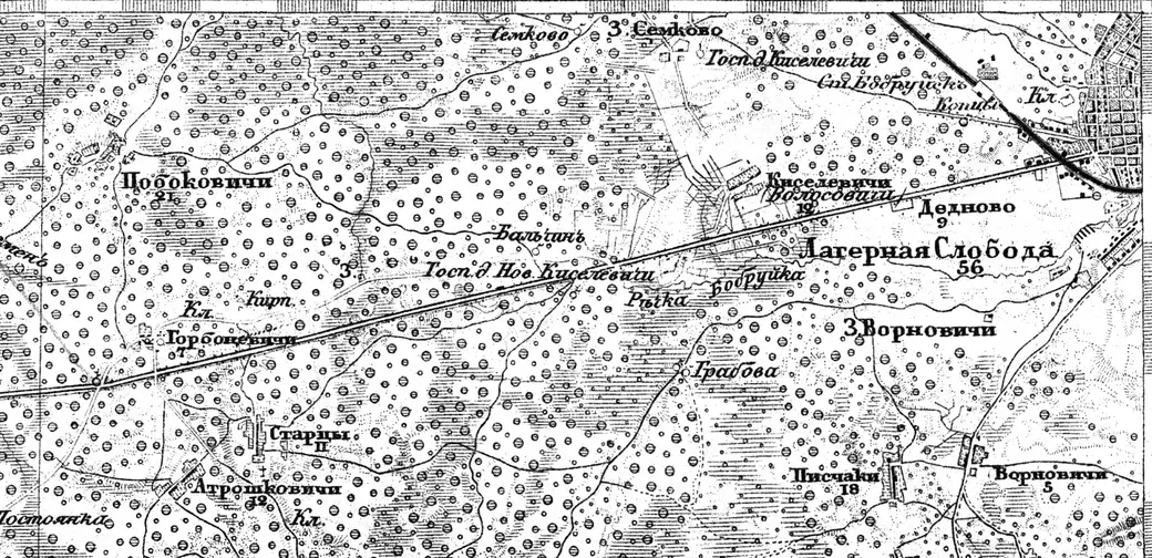 Военно-топографическая карта Ф.Ф.Шуберта 1874-1899 гг