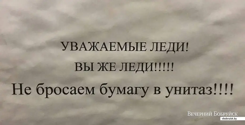 А еще к посетительницам этой уборной обращаются галантно: «леди»!