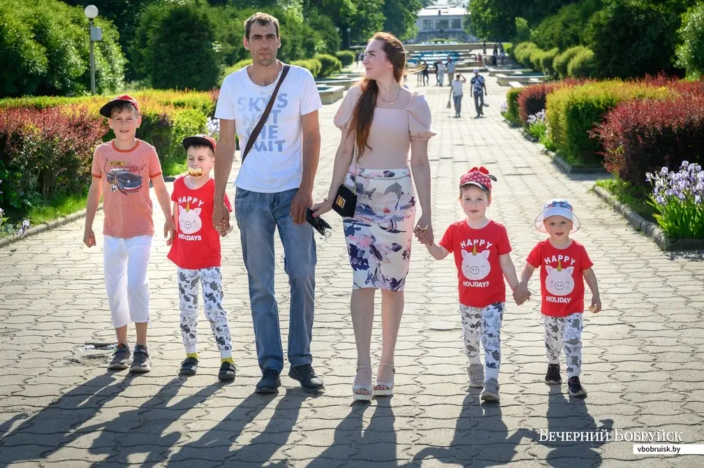 08.06.2022. Бобруйск. Многодетная семья