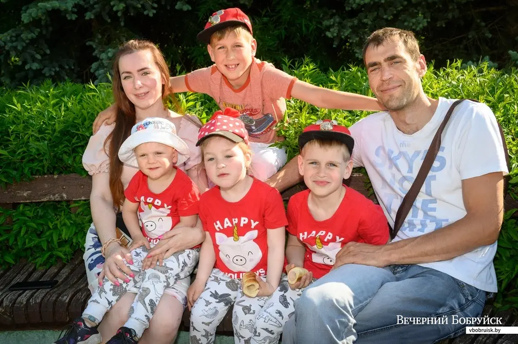 08.06.2022. Бобруйск. Многодетная семья