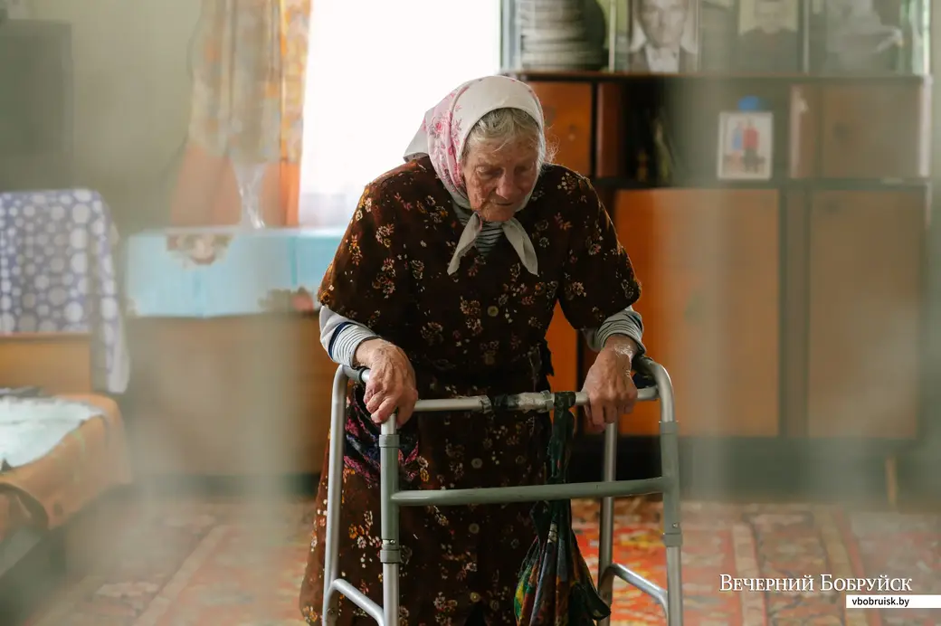 Плёсы, Бобруйский район. Бывшая узница Анна Федоровна Загорцева. Июнь 2022г.