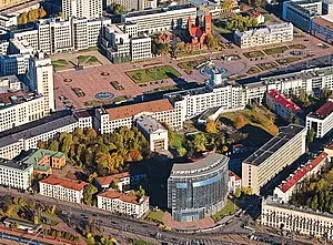 Вид на кампус Белорусского государственного университета. Из фотоархива БГУ