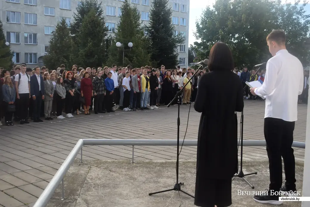 01.09.2022. Бобруйск. День знаний в лесотехническом колледже.