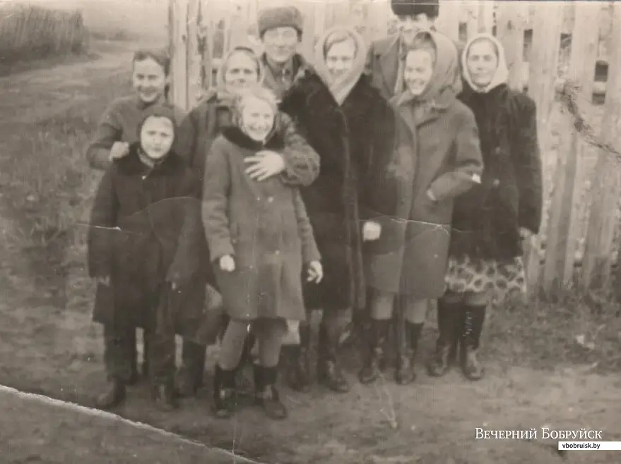 В родной деревне Бискупка.