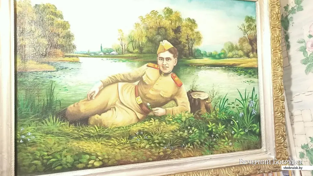 17. Картина «Мой брат Саша во время службы в армии».