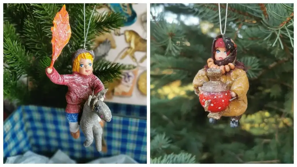 Елочные игрушки, которые создает бобруйчанка Кристина Бизун.