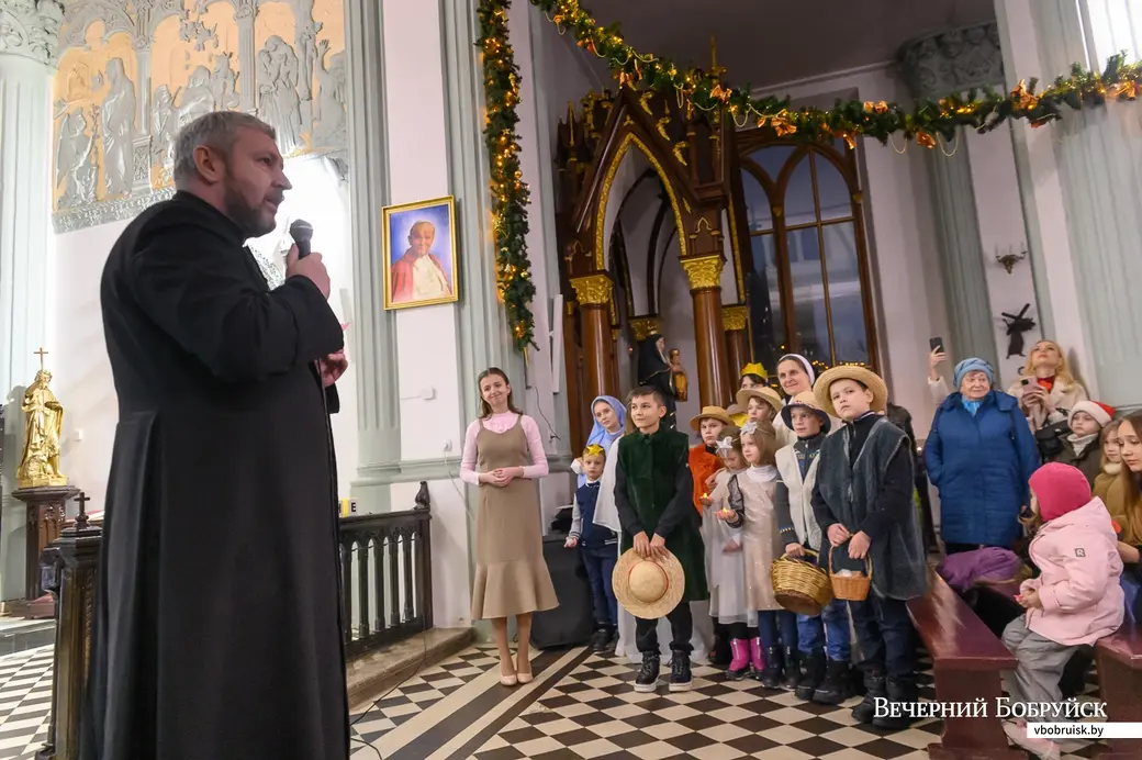 24.12.2022. Бобруйск. Детский рождественский спектакль в костеле Непорочного Зачатия Пресвятой Девы Марии