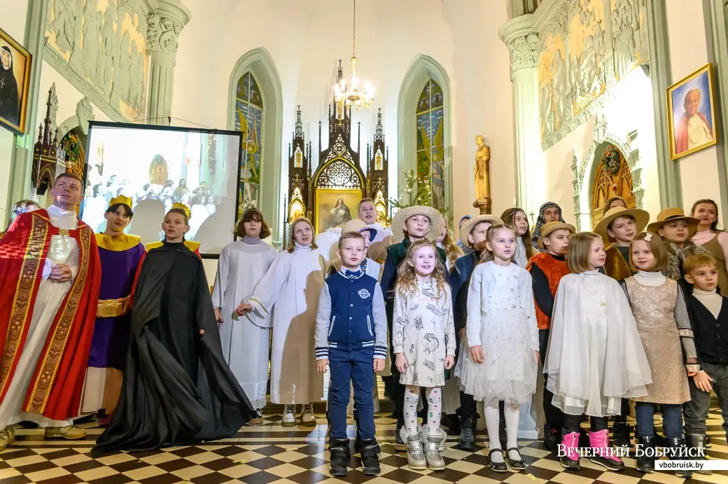 24.12.2022. Бобруйск. Детский рождественский спектакль в костеле Непорочного Зачатия Пресвятой Девы Марии