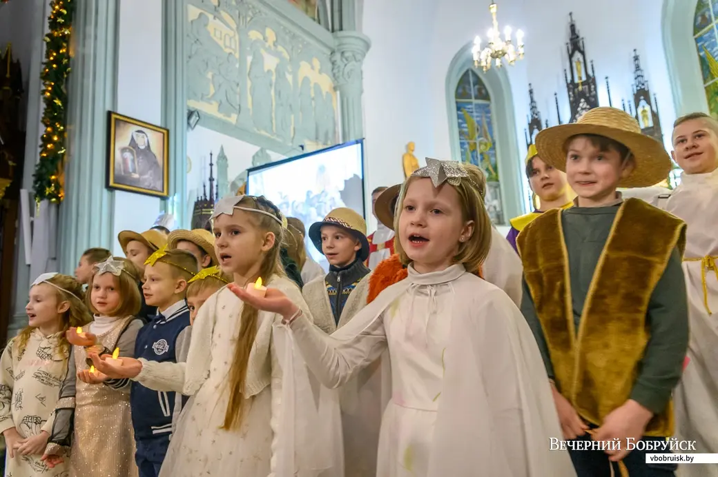 24.12.2022. Бобруйск. Детский рождественский спектакль в костеле Непорочного Зачатия Пресвятой Девы Марии