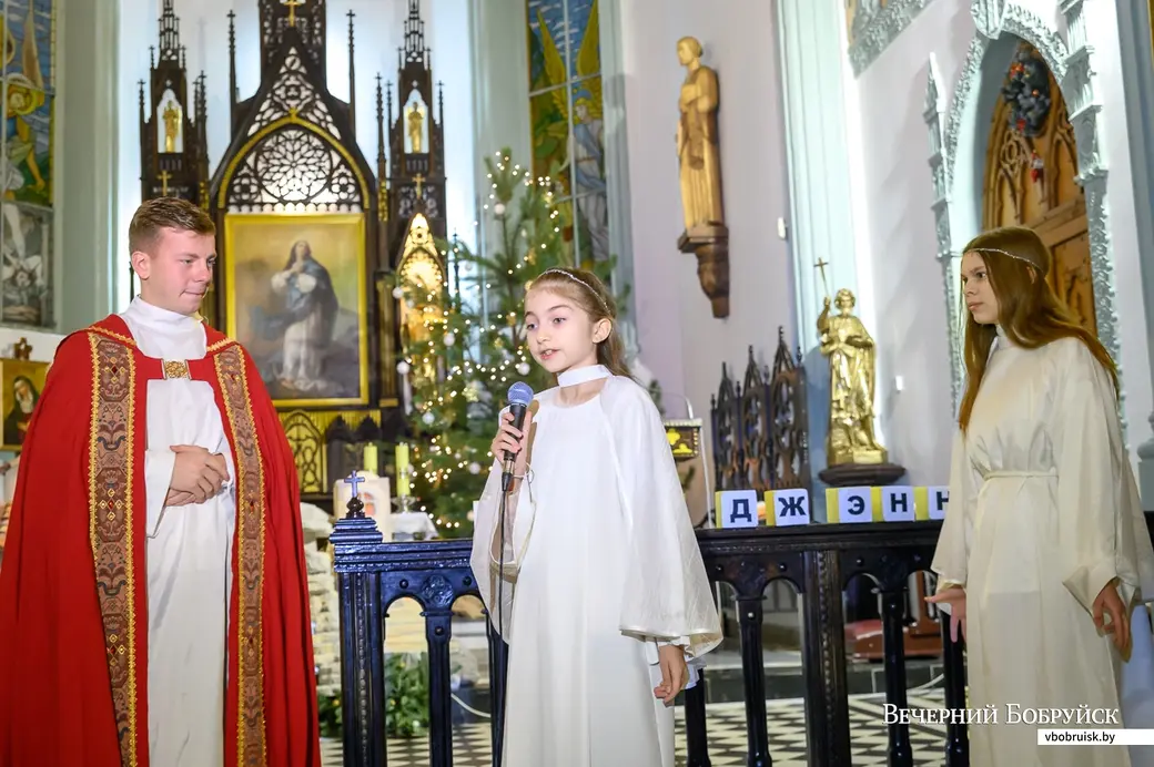 24.12.2022. Бобруйск. Детский рождественский спектакль в костеле Непорочного Зачатия Пресвятой Девы Марии