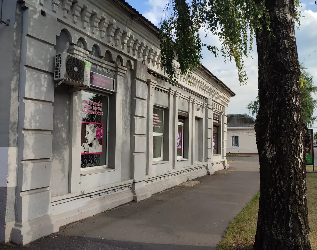 Дом на углу улиц Пушкинской и Скобелевской (ныне улица К.Маркса).