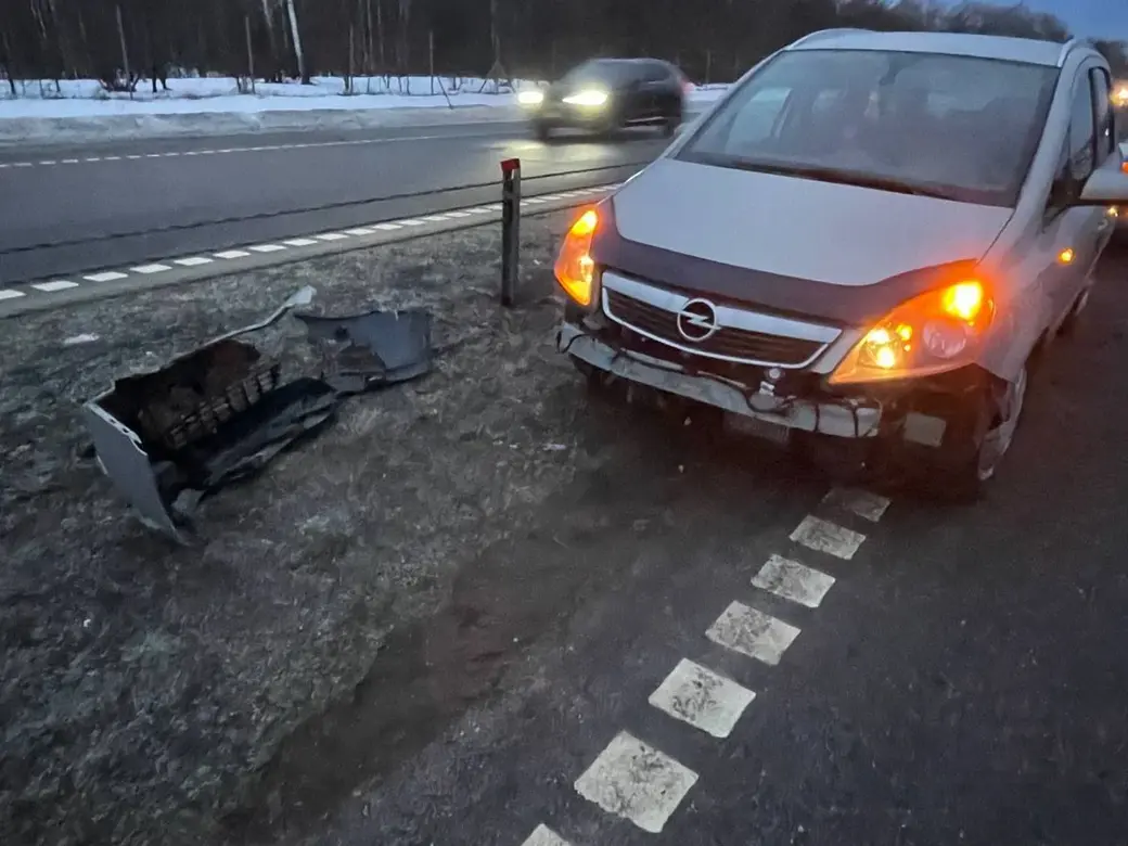 19 января, автодорога Минск-Гомель между агрогородком Телуша и деревней Плесы в Бобруйском районе. Фото: УВД Могилевского облисполкома.