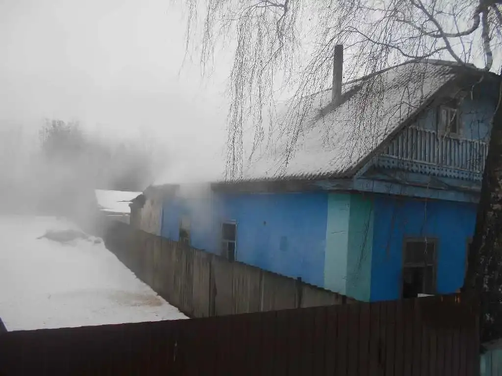 В Бобруйске на улице Седова горел дом. Фото: МЧС.