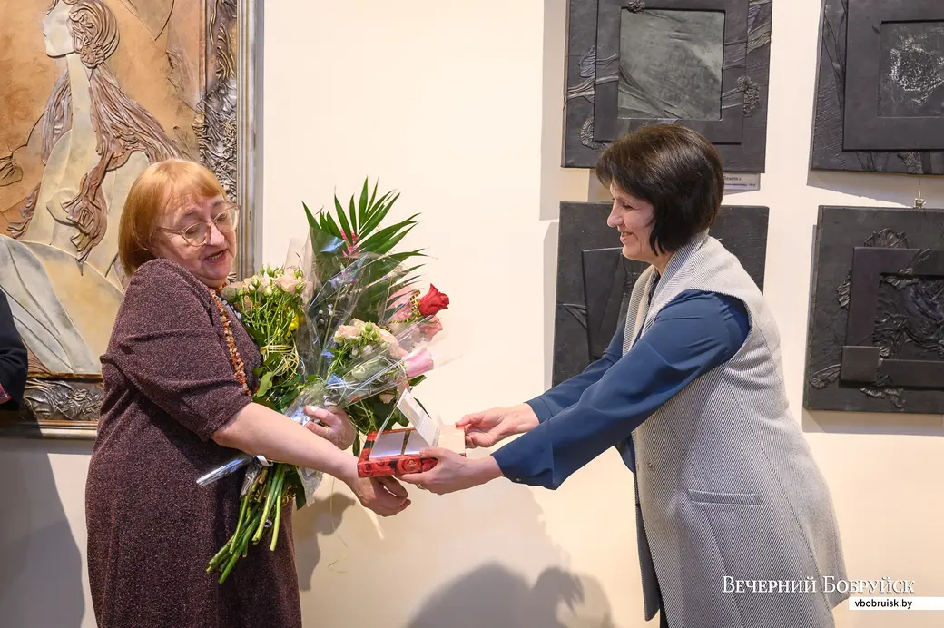 25.01.2023. Бобруйск. Бобруйский художественный музей. Открылась выставка художника Татьяны Корчажкиной «Татьянин день», приуроченная к 70-летию автора
