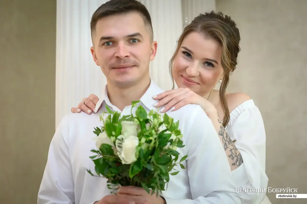 27.01.2023. Бобруйск. Отдел ЗАГС Бобруйского горисполкома. Свадебная пара. Лариса и Руслан