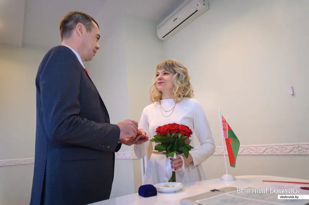 03.02.2023. Бобруйск. Дмитрий и Виктория Зотовы. Отдел ЗАГС Бобруйского горисполкома.