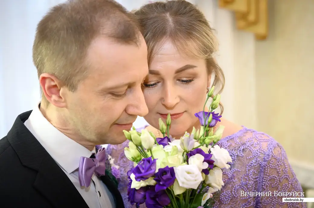 10.02.2023. Отдел ЗАГС Бобруйского горисполкома. Свадебная пара. Валентина и Андрей