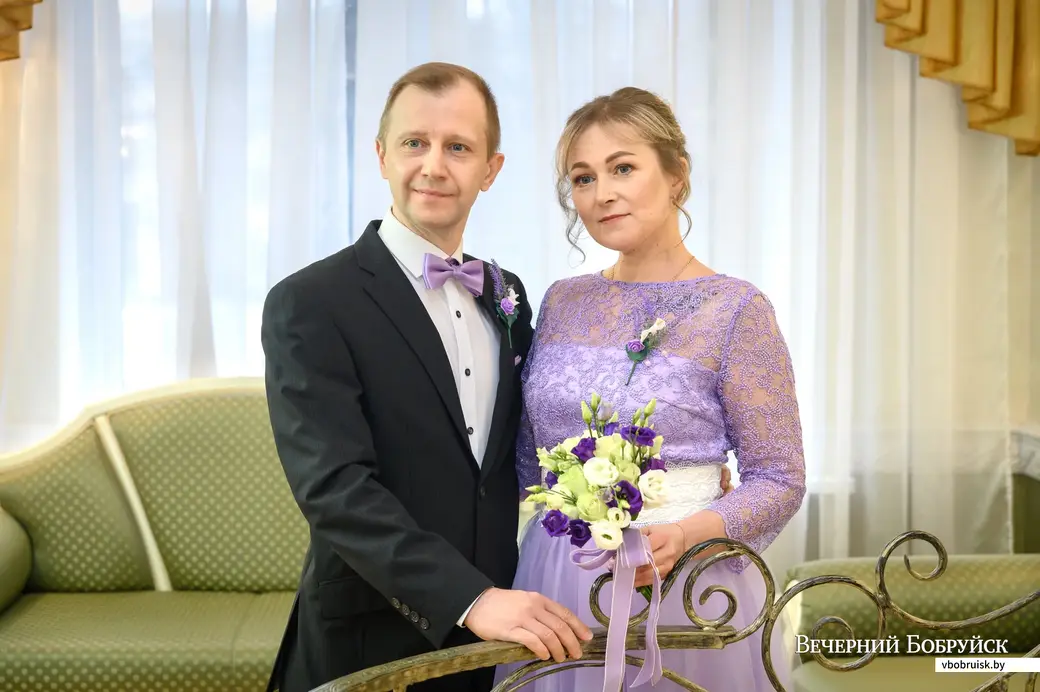 10.02.2023. Отдел ЗАГС Бобруйского горисполкома. Свадебная пара. Валентина и Андрей