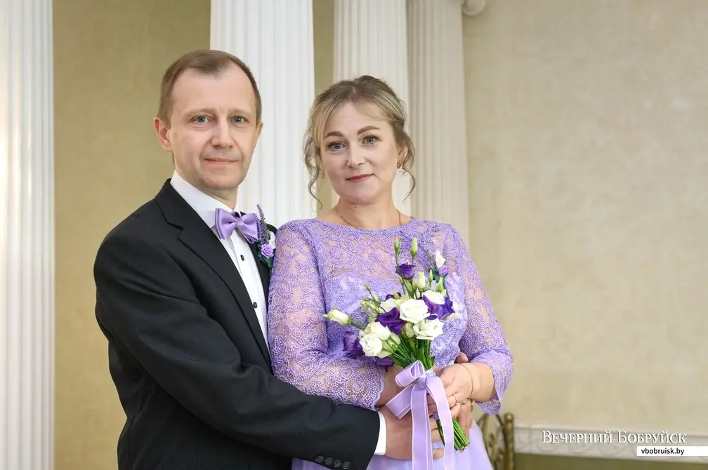 10.02.2023. Отдел ЗАГС Бобруйского горисполкома. Свадебная пара. Валентина и Андрей