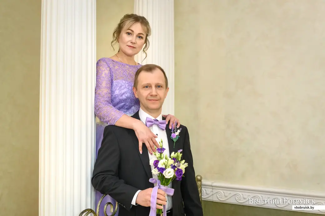 10.02.2023. Отдел ЗАГС Бобруйского горисполкома. Свадебная пара. Валентина и Андрей