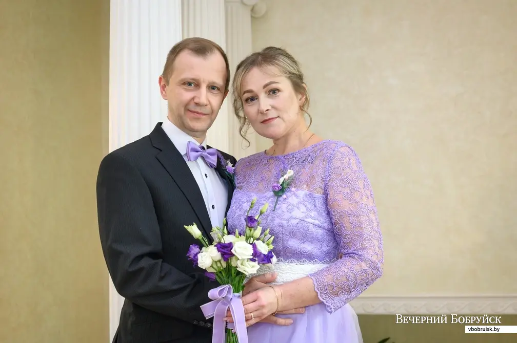 10.02.2023. Отдел ЗАГС Бобруйского горисполкома. Свадебная пара. Валентина и Андрей