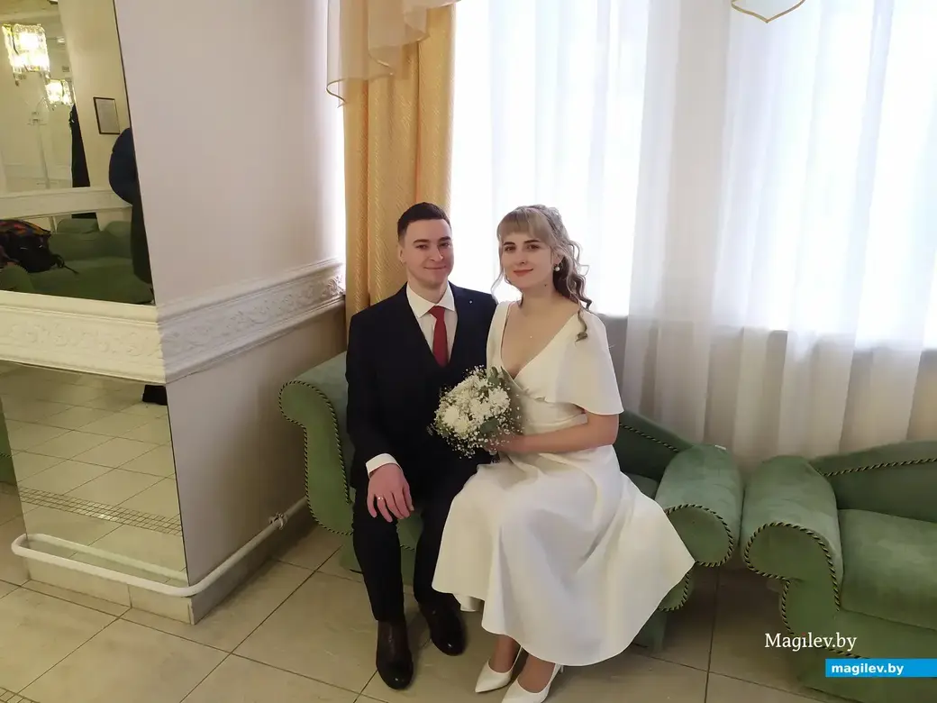 Павел и Мария Романовичи, 03.03.2023 г. В первую пятницу весны молодые стали мужем и женой в Могилеве