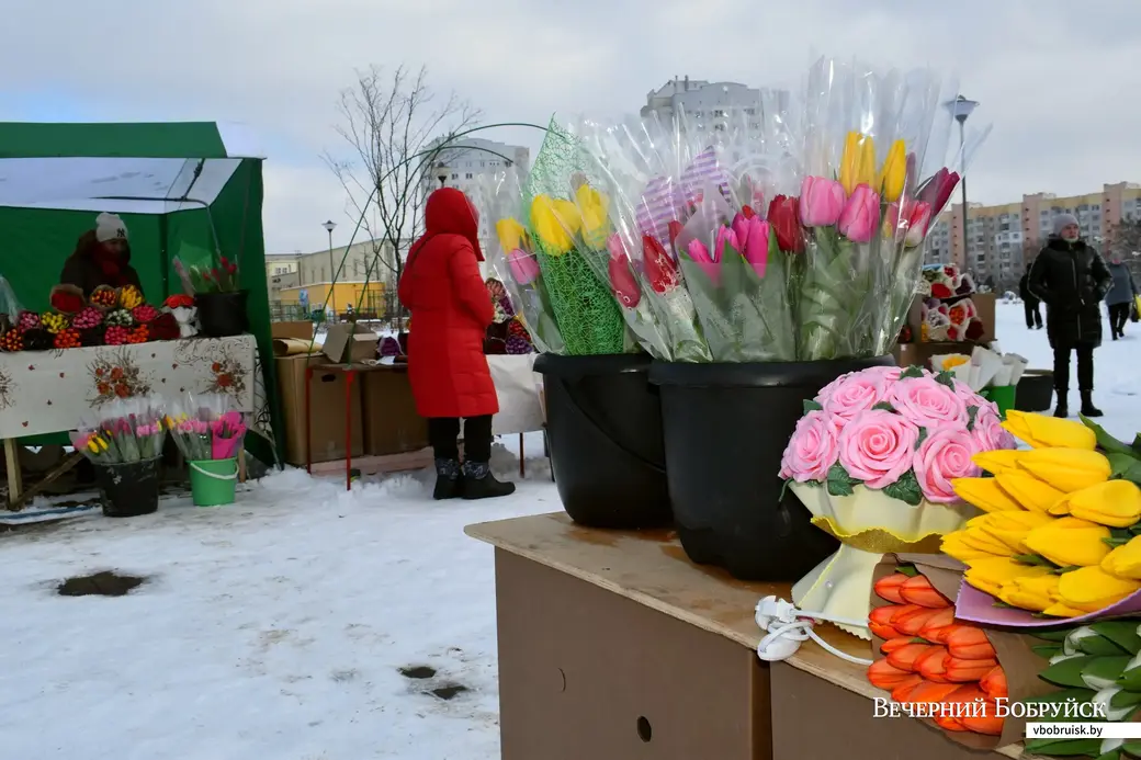 7.03.2023, Бобруйск. Цветочная торговля.