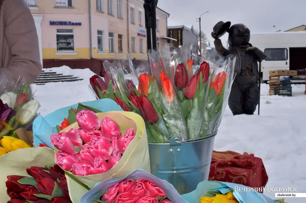 7.03.2023, Бобруйск. Цветочная торговля.