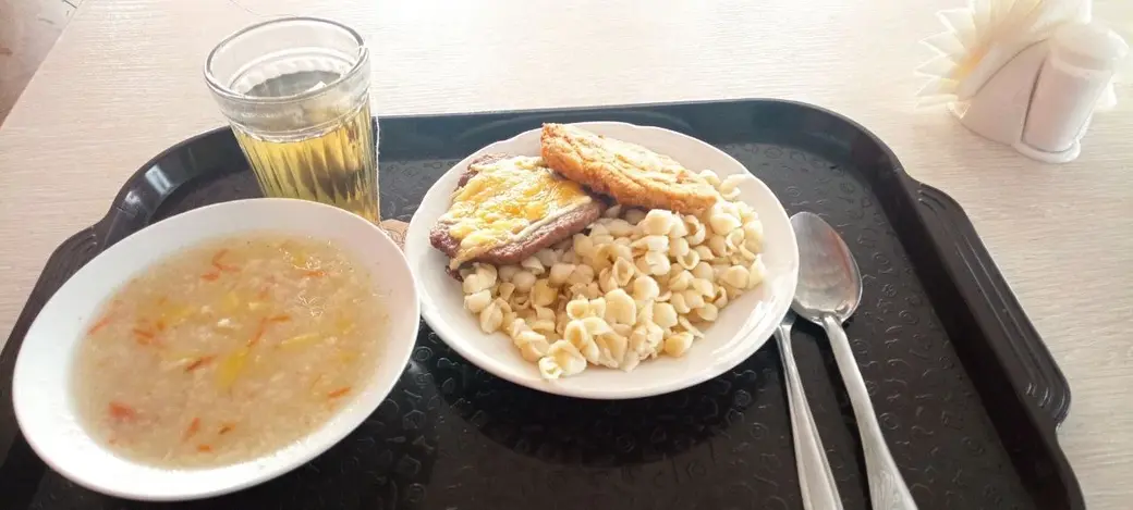 Первой, второе и... нет, не компот, а чай.