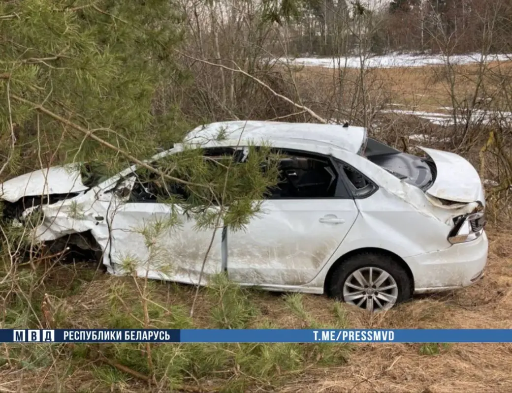 23.03.23г. Работник автомойки разбился на чужом автомобиле в Могилевском районе. Фото: УВД