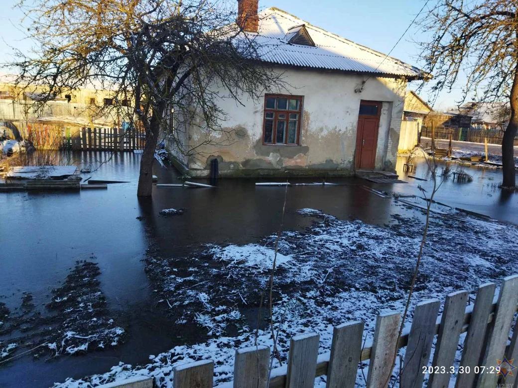 В Кричеве введен режим чрезвычайной ситуации из-за паводка. Фото: МЧС.