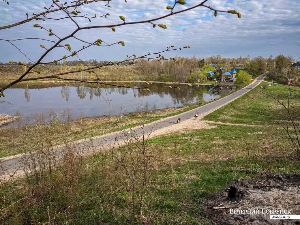 23.04.2023. Трилесино, Первомайский сельский Совет, Дрибинский район, Могилёвская область, Беларусь. Велосипедный поход «Тур де Стеклофф» по райцентрам Могилевской и